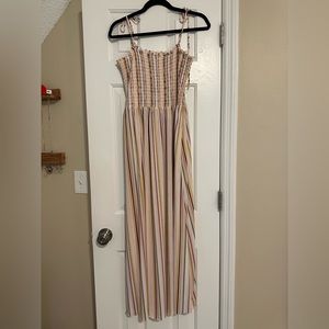 Wild Fable Striped Smocked Maxi Dress